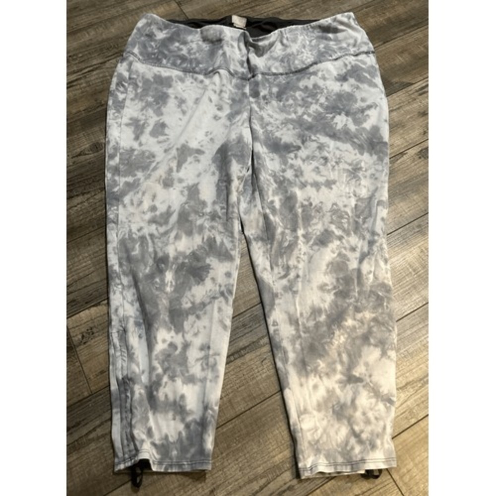 Chico's Zenergy Gray Tie Dye Jogger Pant Size 4‎